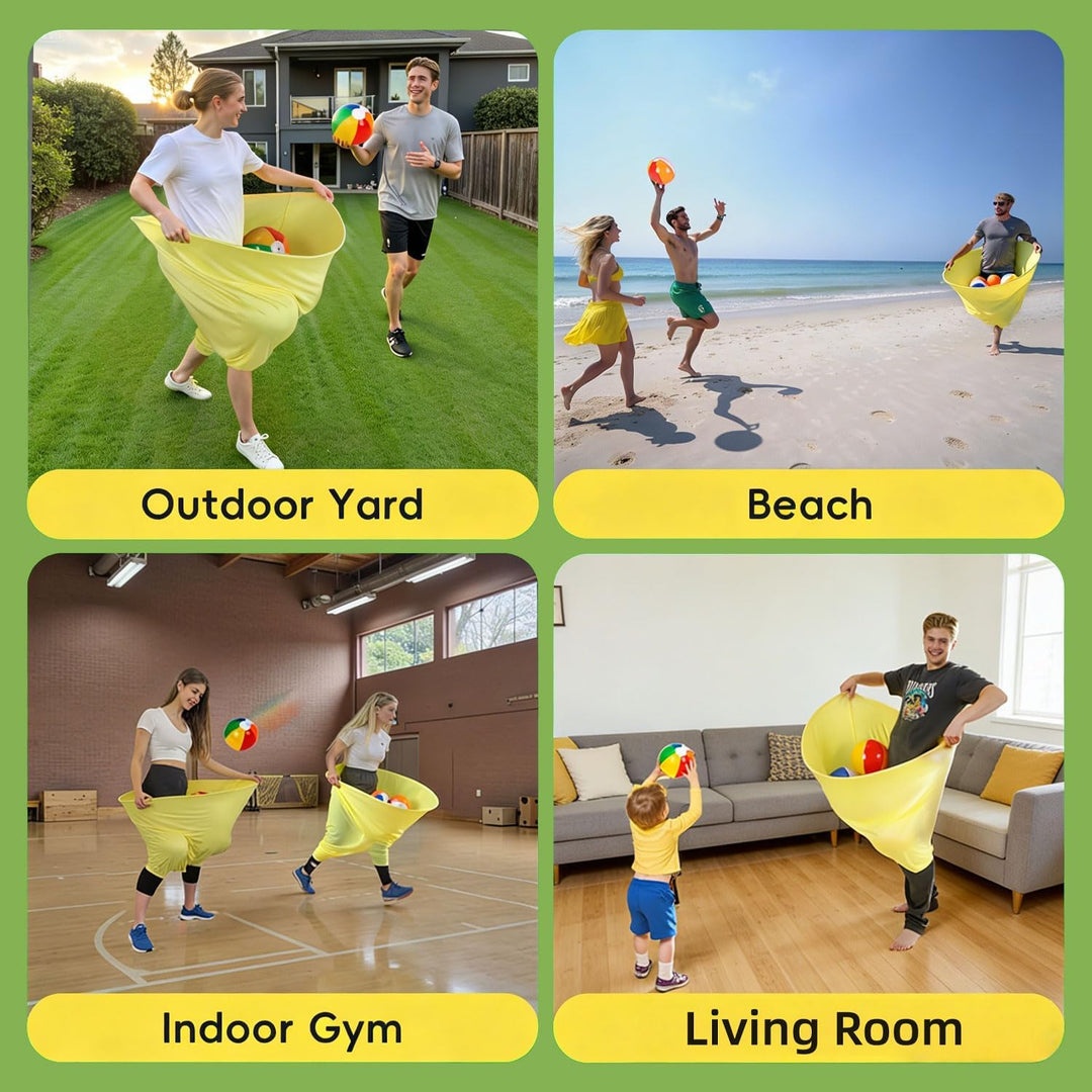 Spiele für Draussen - Gartenspiele Outdoor Spiele Erwachsene, Party Wurfspiel mit 8 Bällen und Luftp