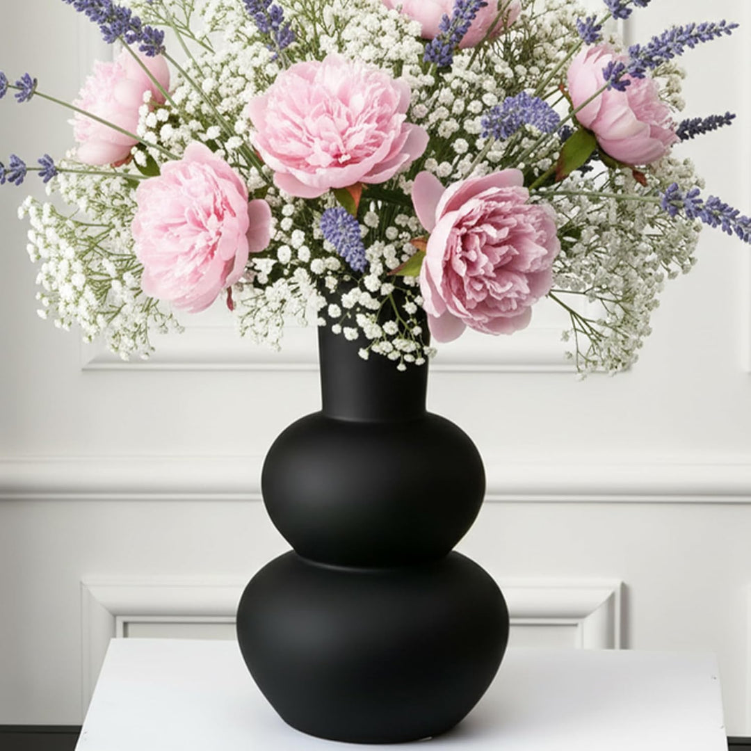 Tenforie Blumenvase aus Keramik für Dekoration, Blumenvase für Heimdekoration, Wohnzimmer, Zuhause,