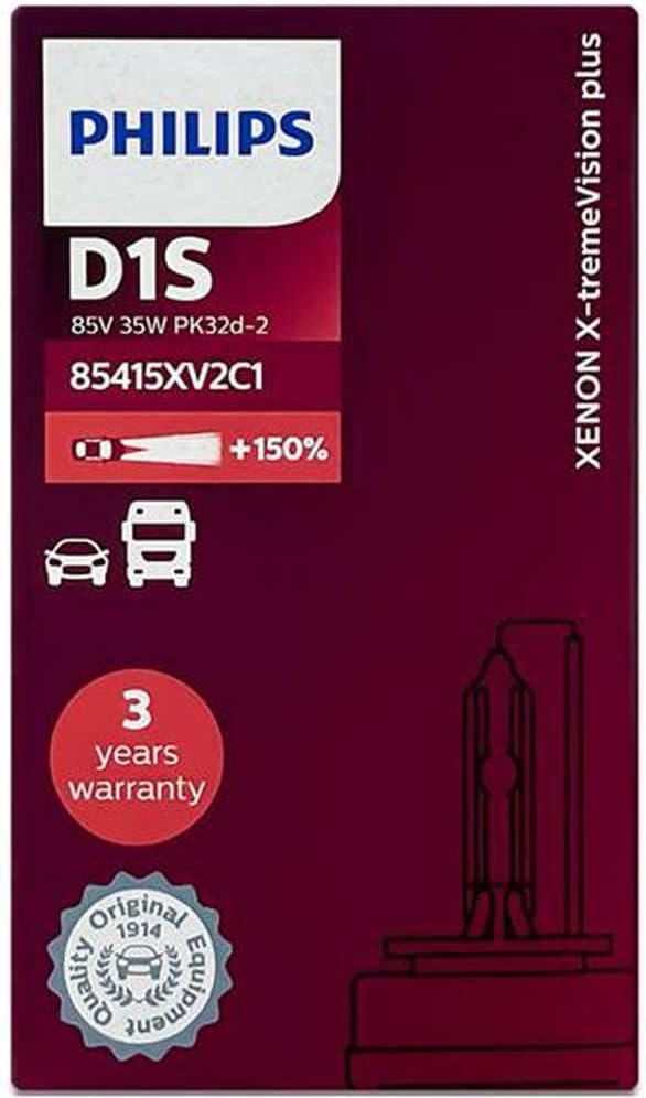 D1S 35W PK32d2 Xtreme Vision 150% Xenon 1st. Philips 85415XVC1 weiss