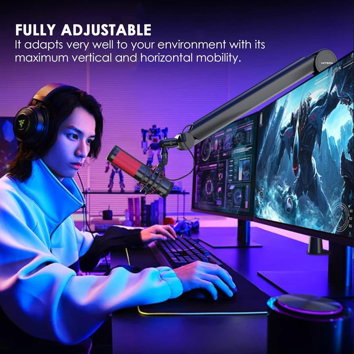 IXTECH Mikrofonarm für Rode Shure Sm7b Blue Yeti Hyperx Quadcast Gaming Mikrofon Halterung Mikrofons