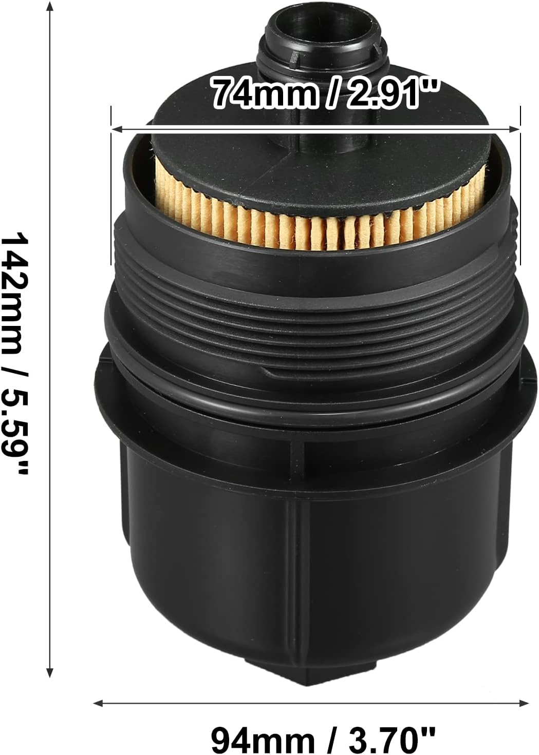 X AUTOHAUX 31256837 Deckelabdeckung Motorölfiltergehäuse mit Ölfilter
