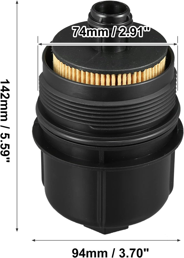 X AUTOHAUX 31256837 Deckelabdeckung Motorölfiltergehäuse mit Ölfilter