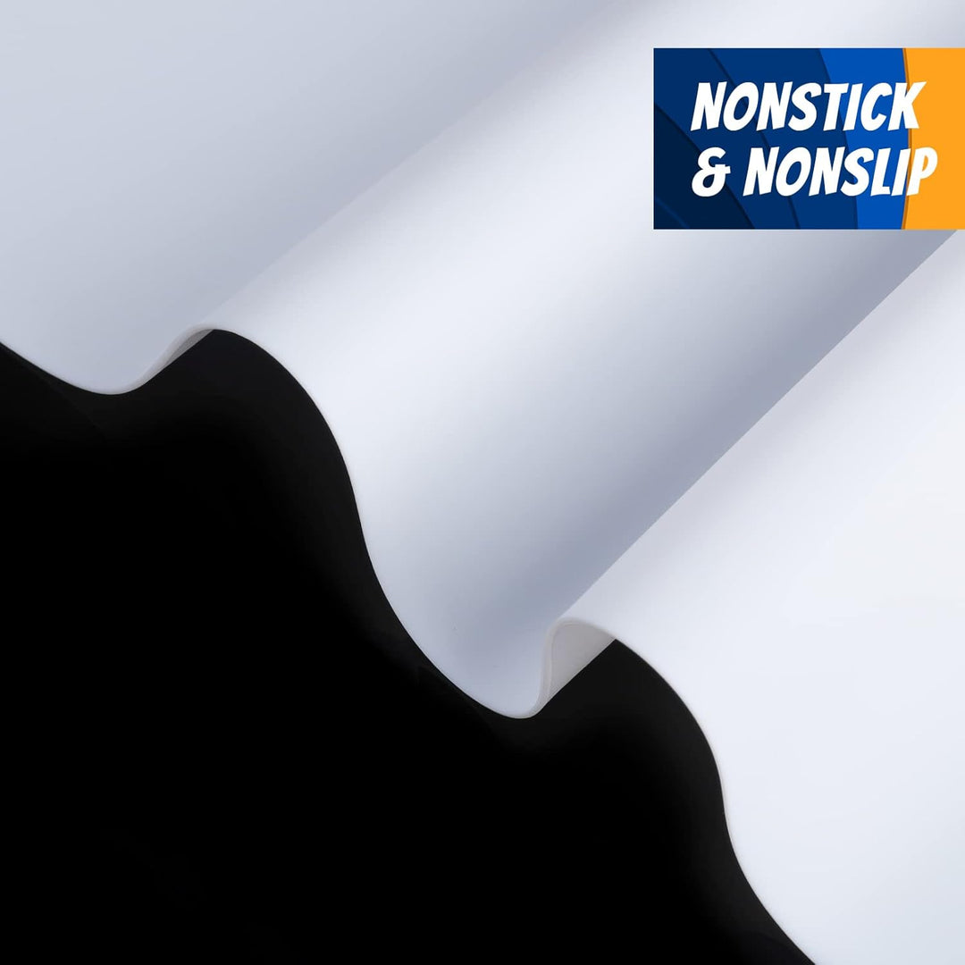 FANDAMEI Silikonmatte 60x40 cm, Silikonfolie Bastelmatte Silikon Unterlage Antihafte rutschfeste Tis