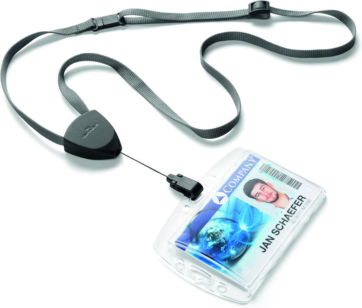 Durable Textilband Flex mit Jojo, 10 Stück, schwarz/grau, 830901
