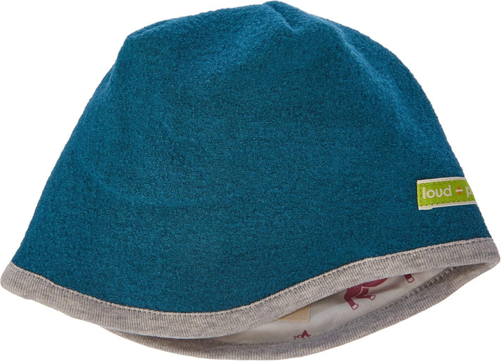 loud + proud Unisex Kinder Wollwalk, GOTS Zertifiziert Mütze, Petrol, 45-48 EU