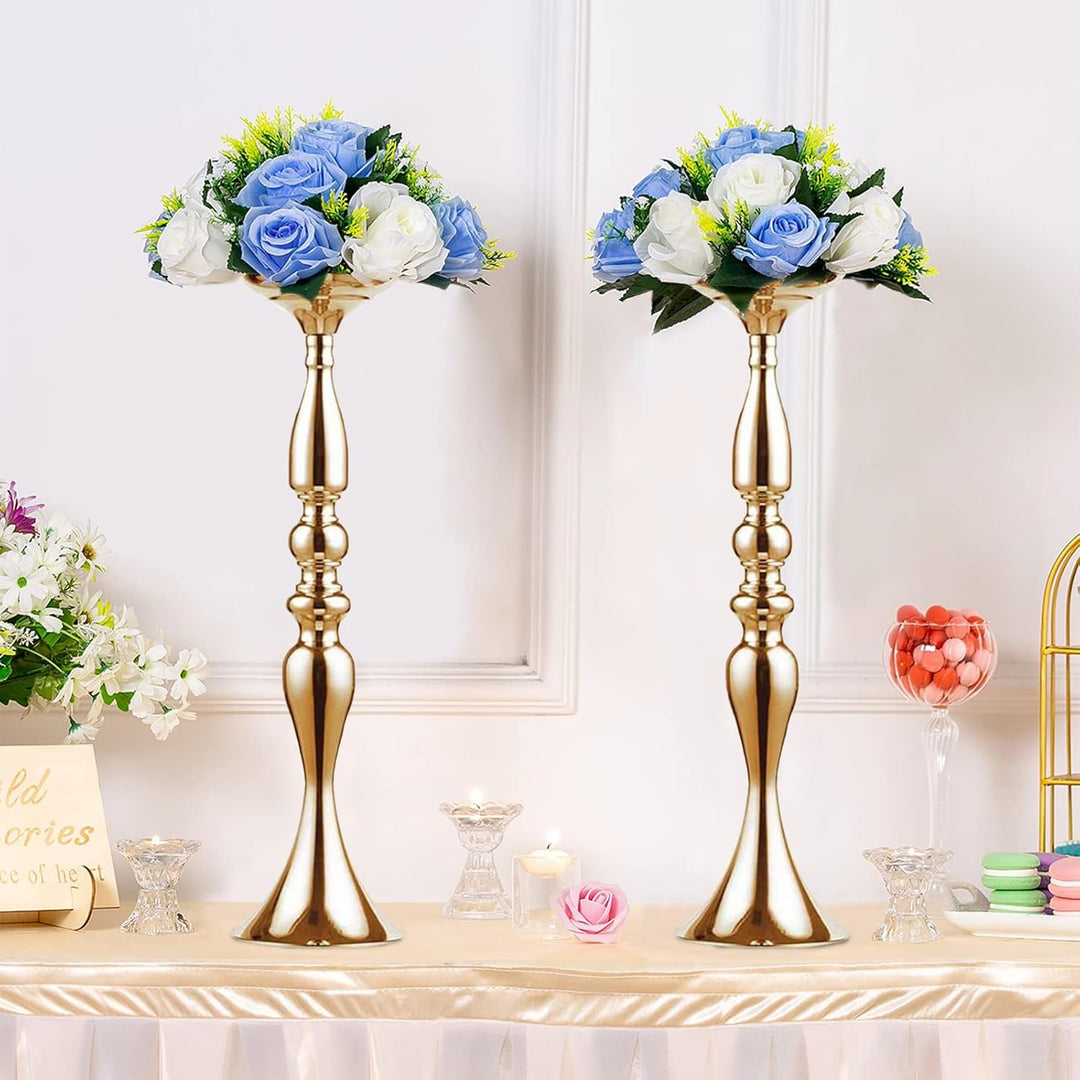 Sziqiqi 2Pcs 50 cm Höhe Metall Kerzenhalter Kerze ständer Hochzeit Mittelpunkt Event Road führen Flo