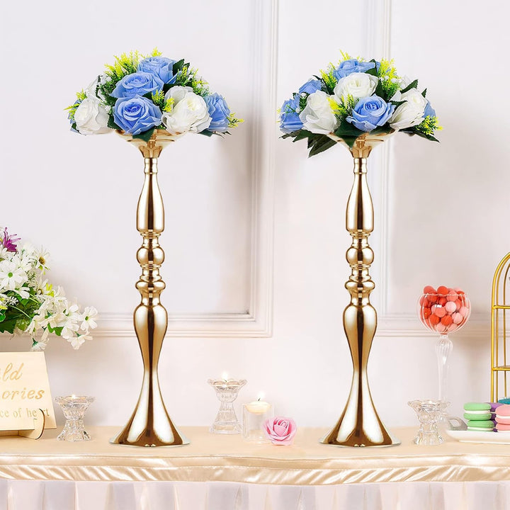 Sziqiqi 2Pcs 50 cm Höhe Metall Kerzenhalter Kerze ständer Hochzeit Mittelpunkt Event Road führen Flo