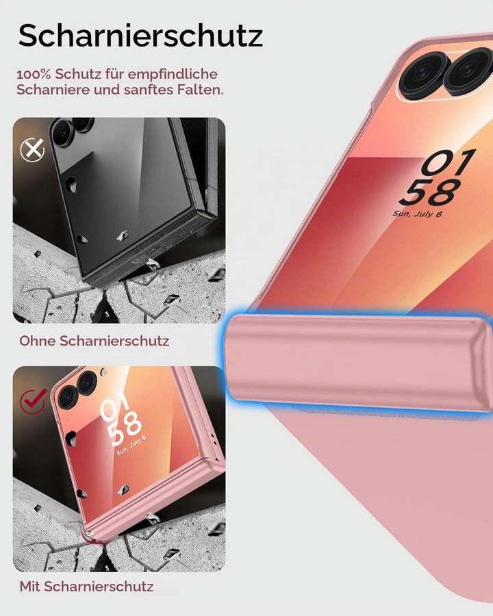 Miimall Kompatibel mit Samsung Galaxy Z Flip 7 Hülle mit Scharnierschutz Magnetischer [Externer Bild
