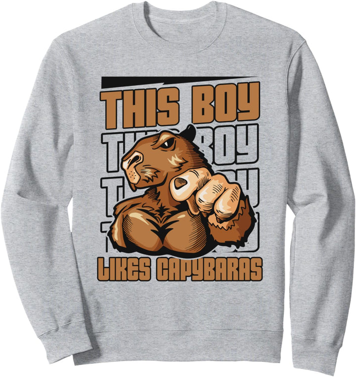 Dieser Junge mag Capybaras Carpincho Water Hog Lover Capybara Sweatshirt