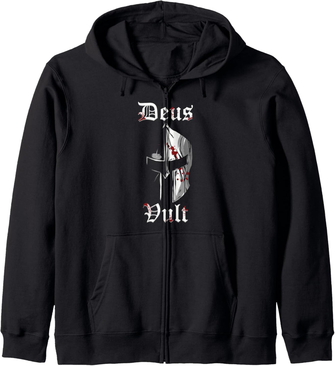 Deus Vult Kreuzritter Tempelritter Mittelalter Kapuzenjacke