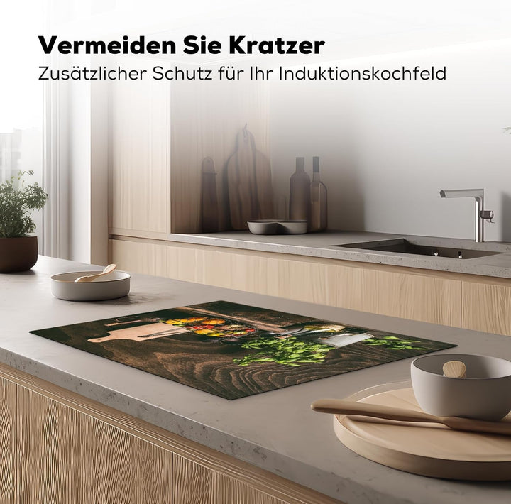 KitchenYeah© Herdabdeckplatte Einteilig Küche Ceranfeld Abdeckplatte Cerankochfeld Abdeckung Indukti