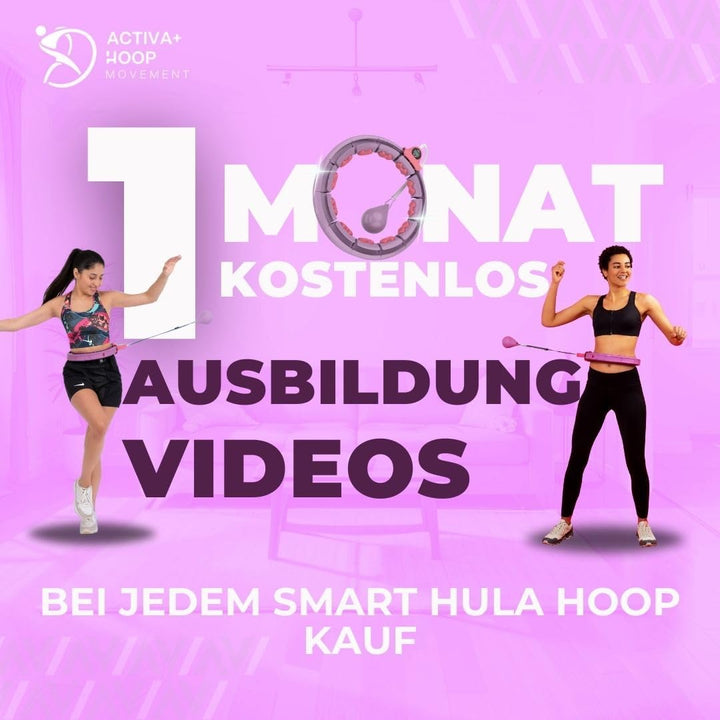 Swiss Activa+ Smart Hula Hoop mit Zähler- Hula Hoop der Nicht runter fällt - Smart Hula Hoop Reifen