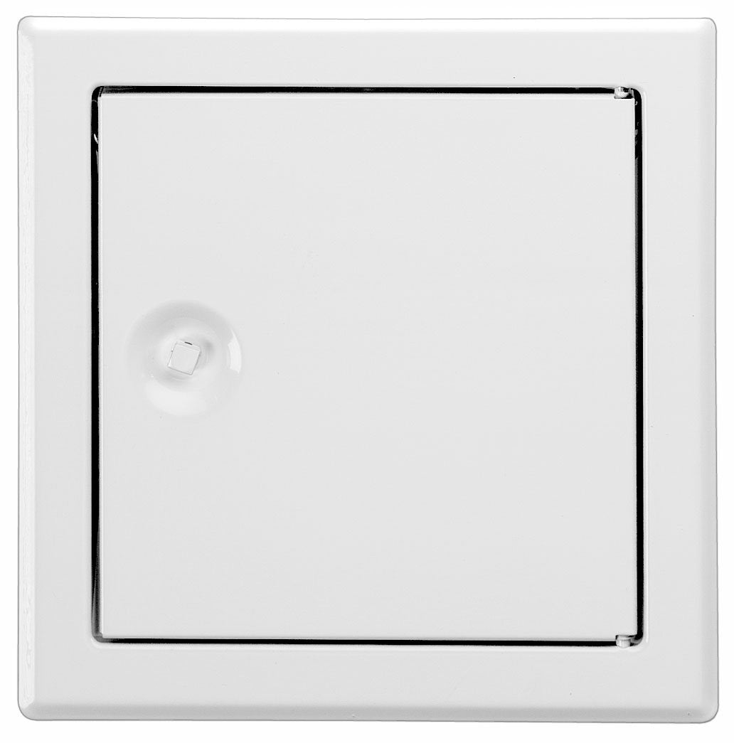Revisionstür Stahlblech weiss mit Vierkantverschluss 80 x 80 cm