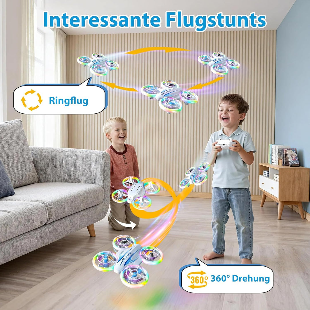 Mini Drohne für Kinder Drohne Spielzeug ab 6+ Jahre, RC Flugzeug Spielzeug Quadrocopter Drone für Ki