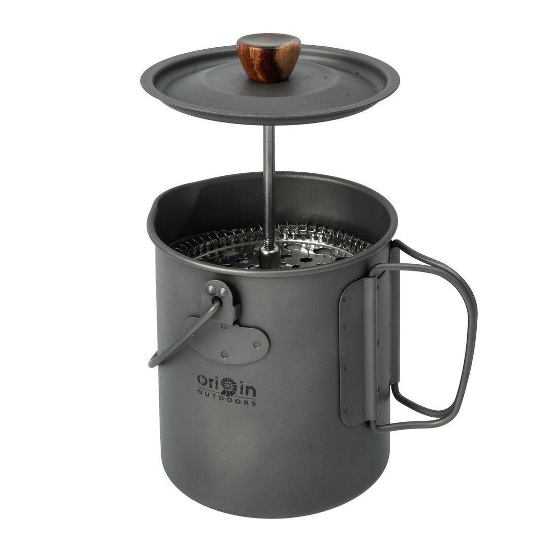 Origin Outdoors 562061 Unisex – Erwachsene Titan French Press 3 in 1, Mehrfarbig, 750 ml