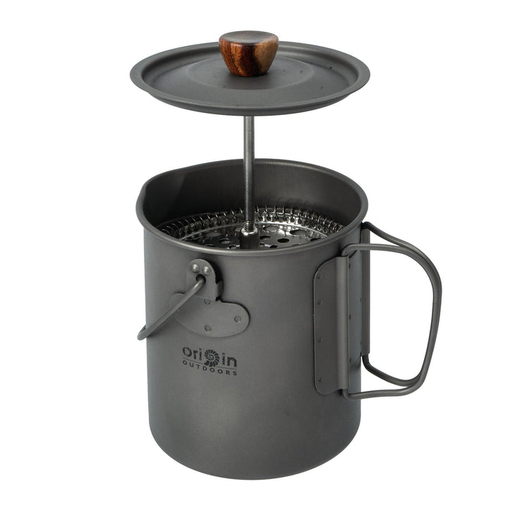 Origin Outdoors 562061 Unisex – Erwachsene Titan French Press 3 in 1, Mehrfarbig, 750 ml
