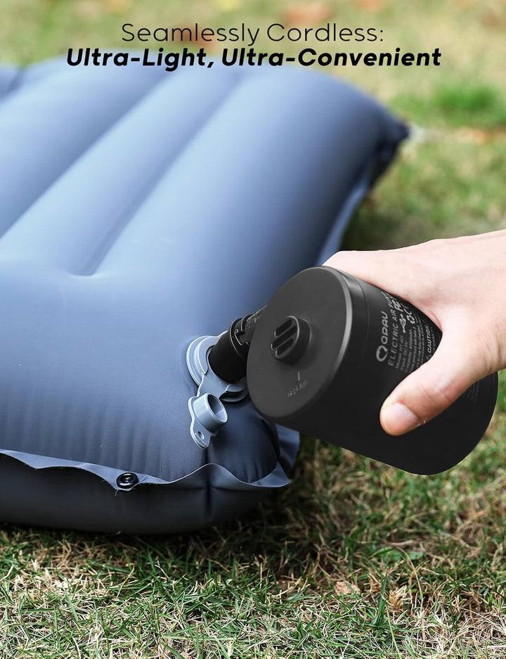 QPAU Elektrische Luftpumpe, Wiederaufladbare Akku Luftpumpe, Quick-Fill Inflator Deflator Luftpumpe