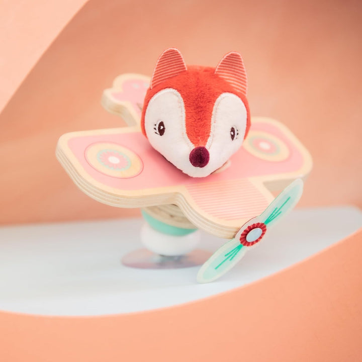 Lilliputiens - Alice im Flugzeug mit Saugnapf - Interaktives Spielzeug für Babys mit Glöckchen und H