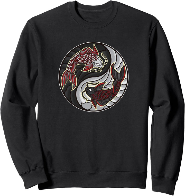 Koi Yin Yang - Koi Ying Yang - Koi Yoga Sweatshirt