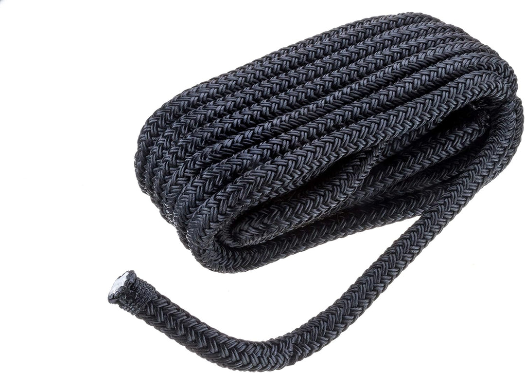Seachoice Doppelt geflochtene Nylon-Dockleine mit Augenspleiss, einlaufvorbehandelt, wärmestabilisie