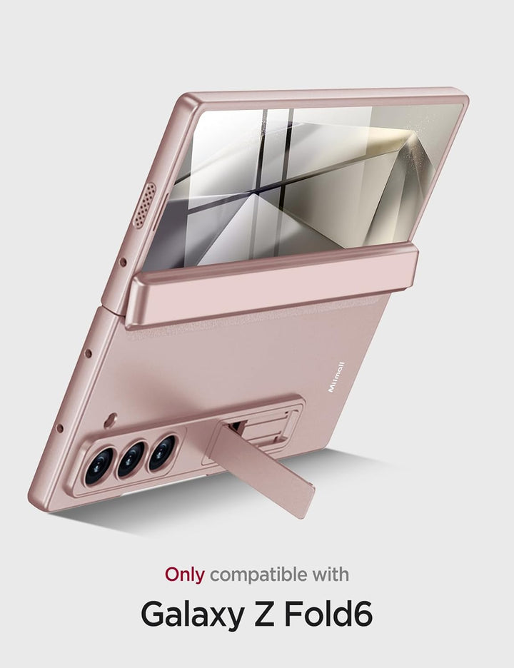 Miimall Kompatibel mit Samsung Galaxy Z Fold 6 Hülle mit Displayschutz+Magnetischer Scharnierschutz,