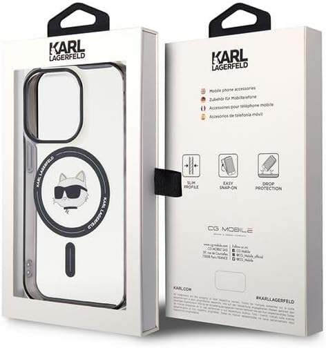 KARL LAGERFELD KLHMP15XHCHNOTK Hülle für iPhone 15 Pro Max 6.7" transparent hardcase IML Choupette`s