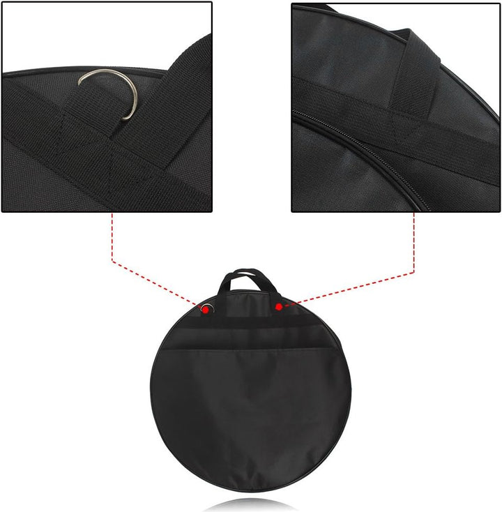 Dilwe 21 Zoll Tasche für Becken, herausnehmbare Teiler Schultergurt Oxford Tuch Cymbal Handtasche mi