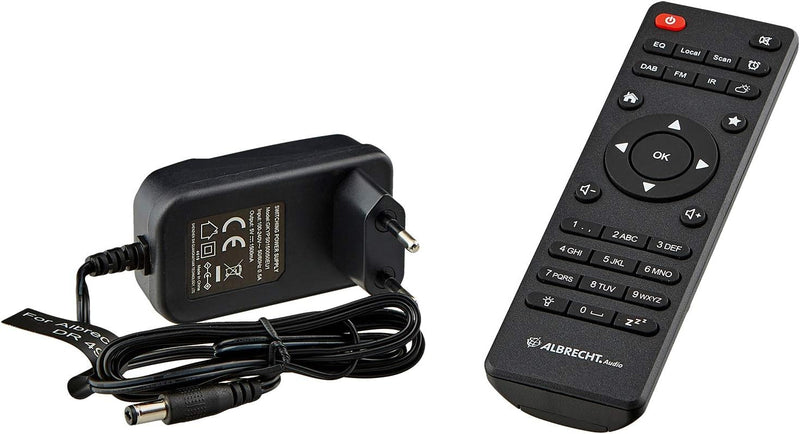 Albrecht DR490 Hybridradio mit Farbdisplay, 27491, DAB/Internet/UKW-Empfang, Radiosteuerung via Smar