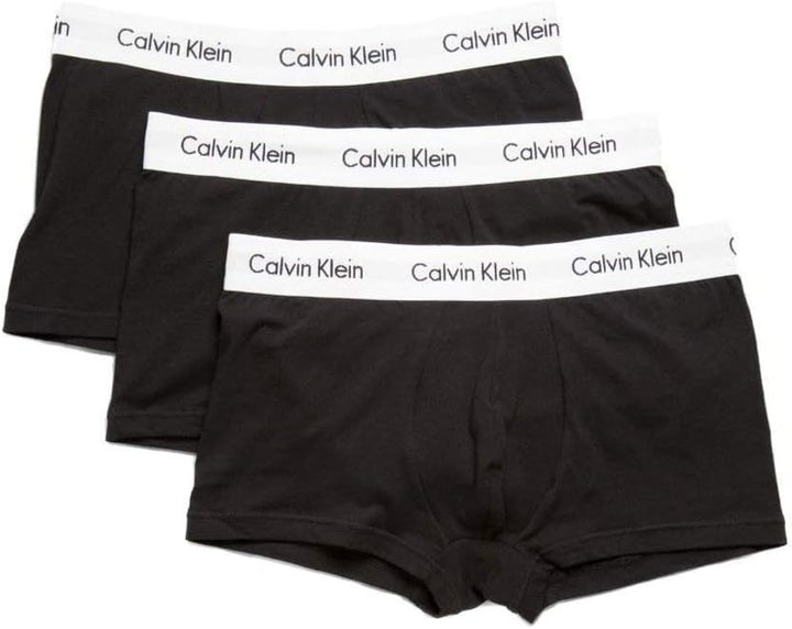 Calvin Klein 3 Stk. Low Rise Trunk COTTON STRETCH, M, schwarz