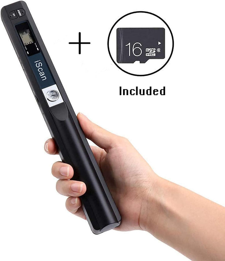Tragbarer Dokumentenscanner mit 16GTF-Karte, 900 DPI A4 Handscanner Dokumentenscanner, JPG/PDF Hochg