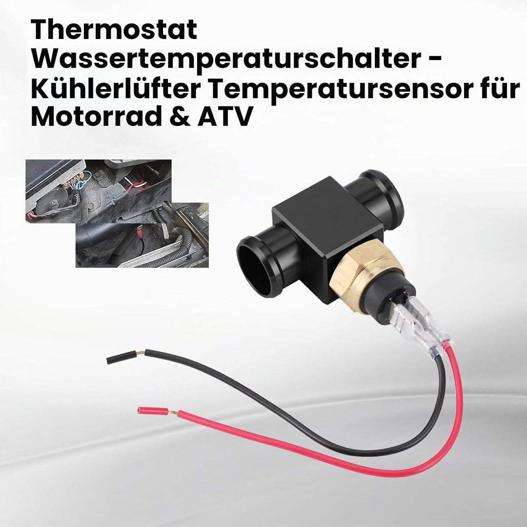 Aramox Thermostat Wasserkühler Temperaturschalter Kühlerlüfter Temperatursensor für Motorrad ATV Off