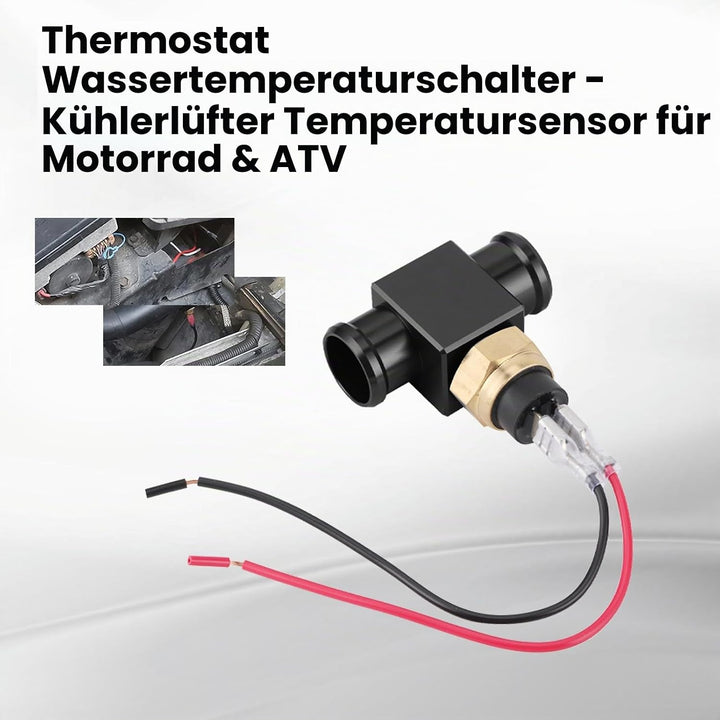 Aramox Thermostat Wasserkühler Temperaturschalter Kühlerlüfter Temperatursensor für Motorrad ATV Off