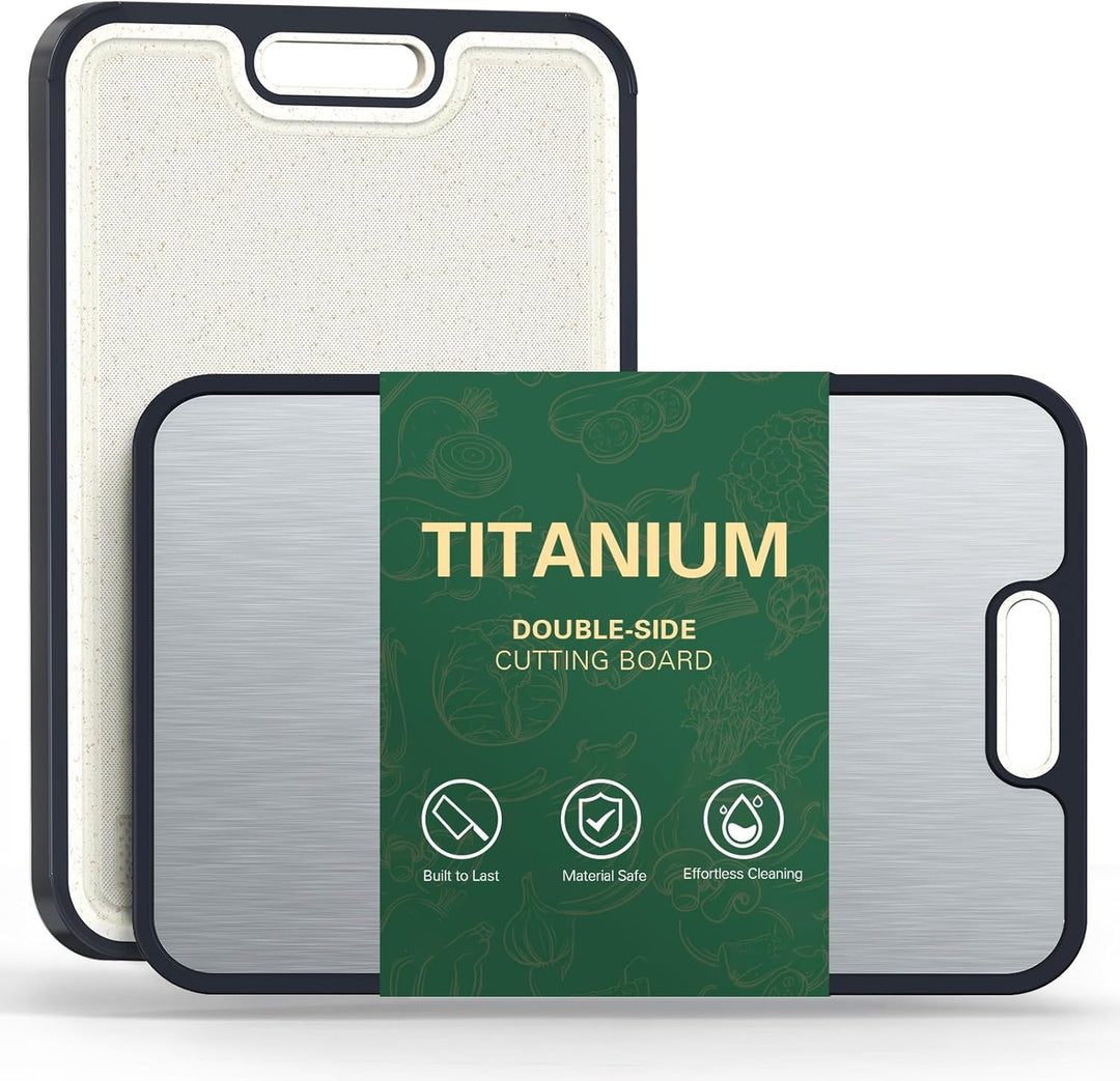 Titan Schneidebrett, reines Schneidebrett Titan, Titanium Cutting Board grosse Grösse, Schneidebrett