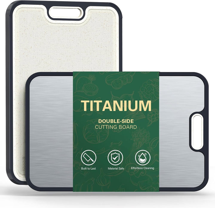 Titan Schneidebrett,Titanium Cutting Board grosse Grösse, Schneidebretter spülmaschinenfest, Reines