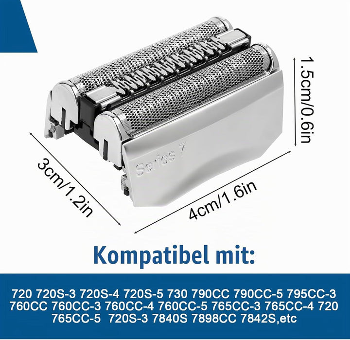 3 Stück Series 7 Scherkopf 70S Ersatzrasierkopf Kompatibel mit Series 7 Männer Rasierer Scherkopf Ra