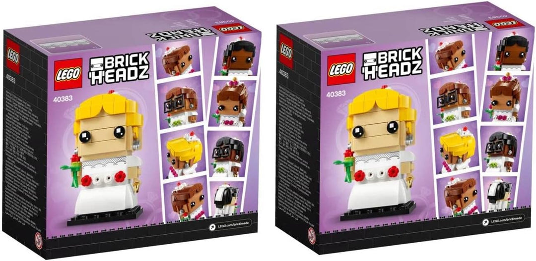 Lego Brickheadz Bride 40383 & Bräutigam 40384 Set (wählen Sie Ehepartner-Set) (2 Bräute), 2 Bräute