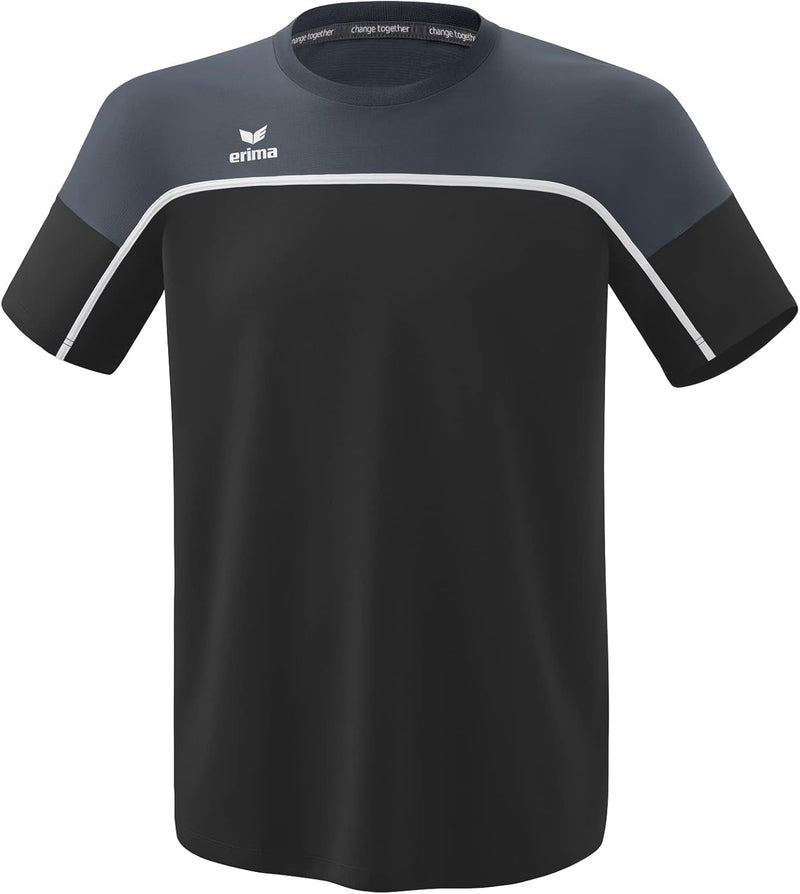 Erima Herren "CHANGE by erima" funktionelles T-Shirt S Black Grey/Slate Grey/Weiss, S Black Grey/Sla