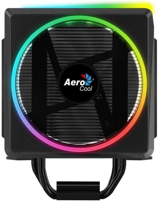 Aerocool Cylon 4 ARGB CPU Cooler, 1 x 120mm PWM Fan, ASUS Aura Sync, Mystic Light Sync, Gigabyte RGB