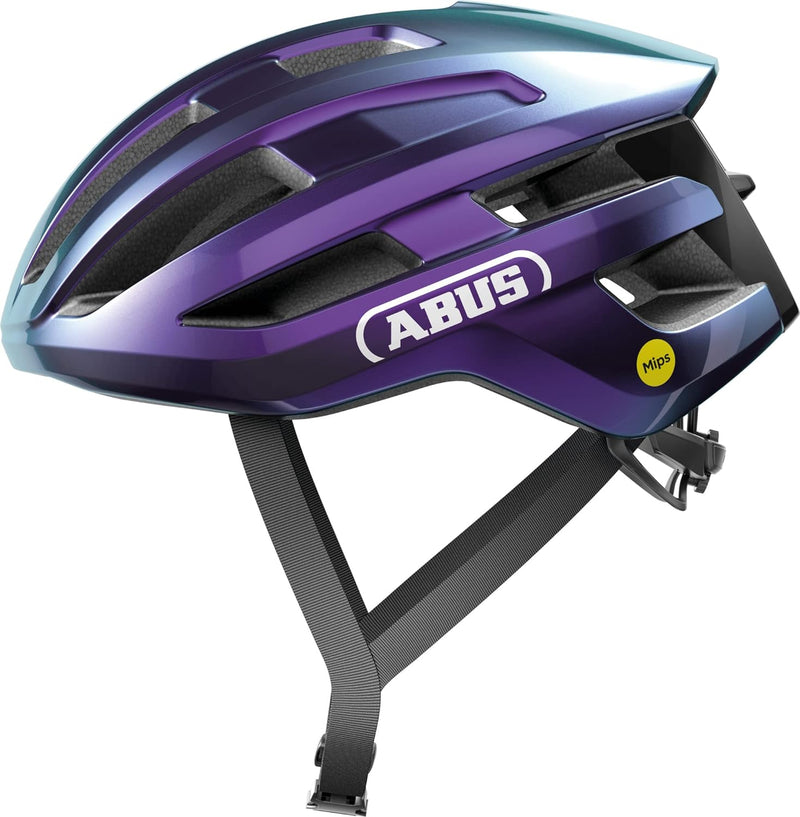 ABUS Rennradhelm PowerDome MIPS - leichter Fahrradhelm mit cleverem Belüftungssystem und Aufprallsch