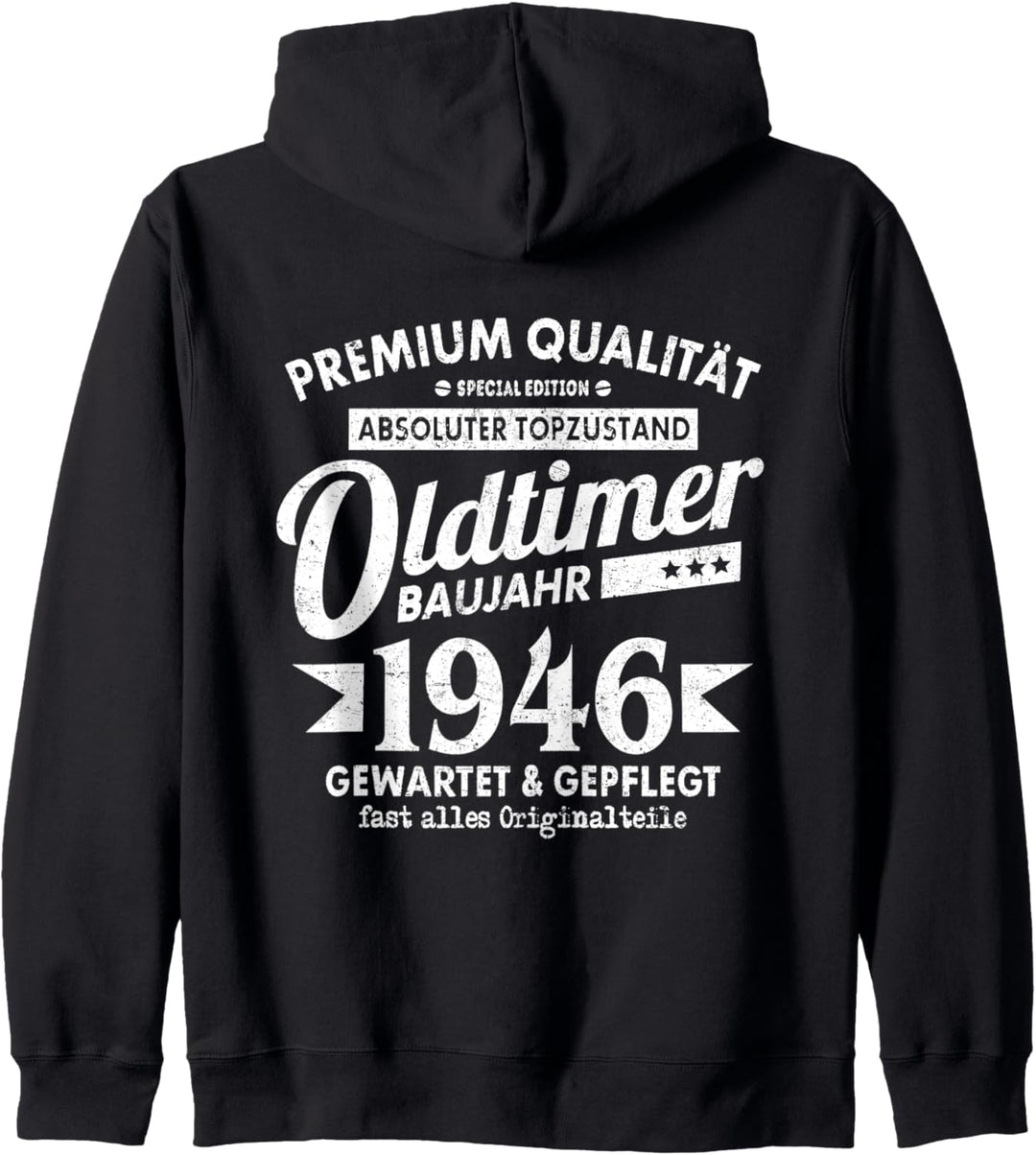 Vintage Oldtimer Baujahr 1946 Gewartet Gepflegt Geburtstag Kapuzenjacke
