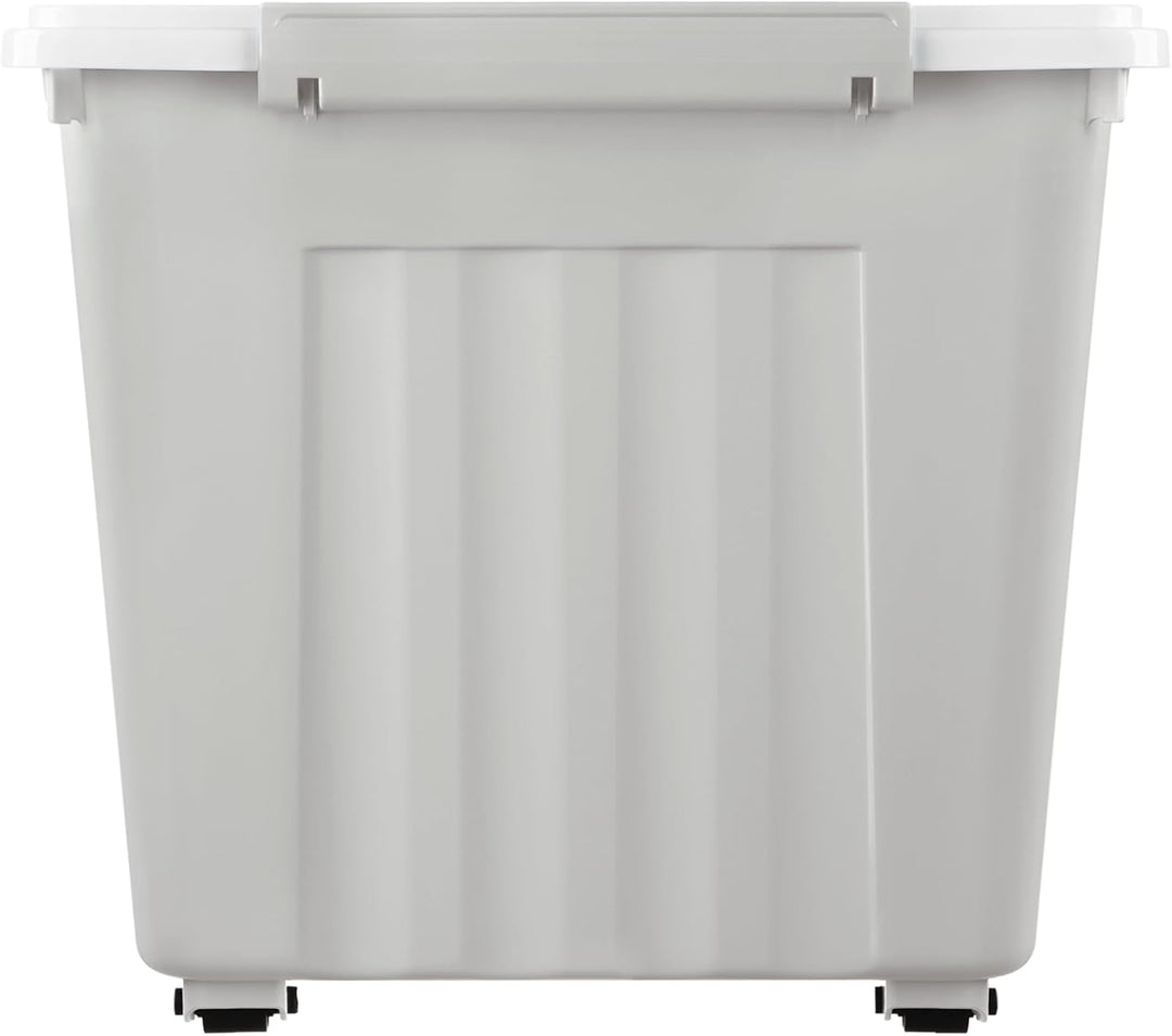Cetomo,55L,6er-Pack, Aufbewahrungsbox mit deckel,Aufbewahrungsboxen, mit Clips, stapelbar, Wohnzimme