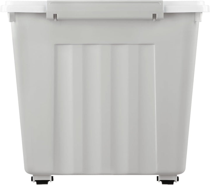 Cetomo,55L,6er-Pack, Aufbewahrungsbox mit deckel,Aufbewahrungsboxen, mit Clips, stapelbar, Wohnzimme