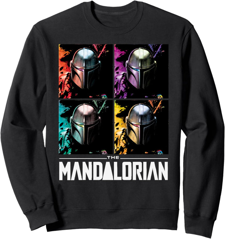 Star Wars The Mandalorian Multicolored Helmet Sweatshirt