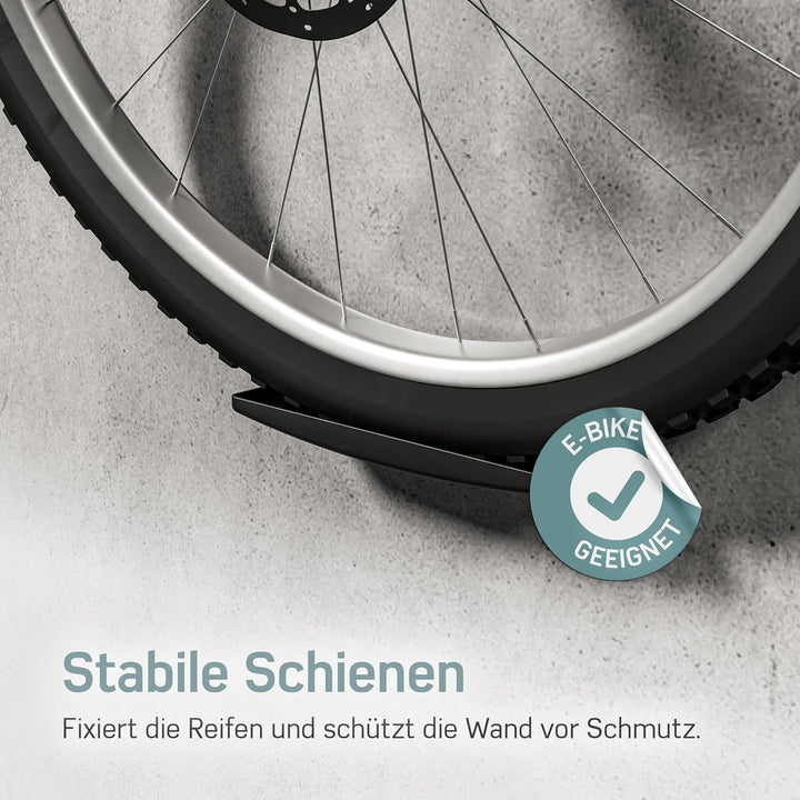 Borgen Fahrrad Wandhalterung - einstellbare Fahrradhalterung für die Wand - E-Bike, Rennrad, MTB, Re