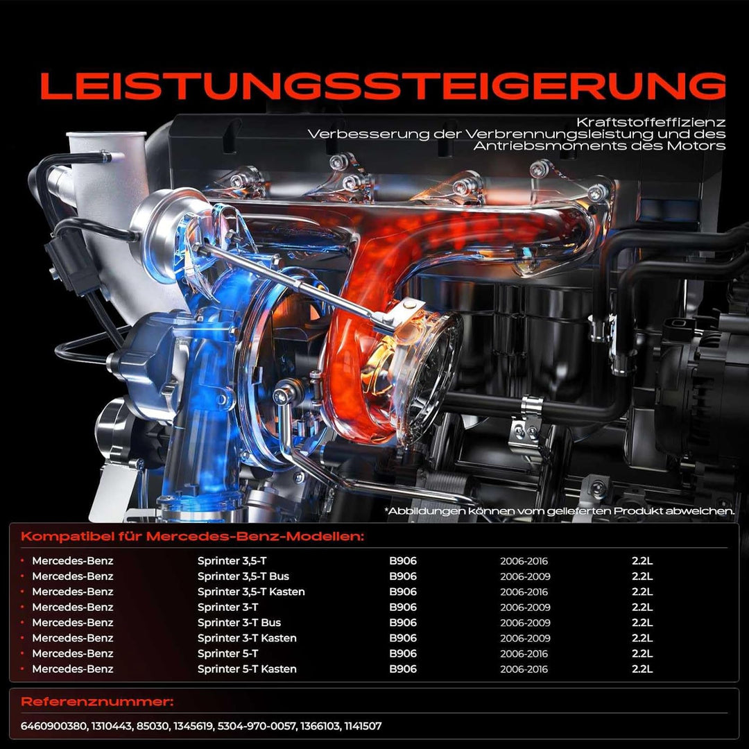 Frankberg Turbolader Kompatibel mit B906 313 315 2.2L 2006-Heute B906 213 215 2.2L 2006-2009 B906 51