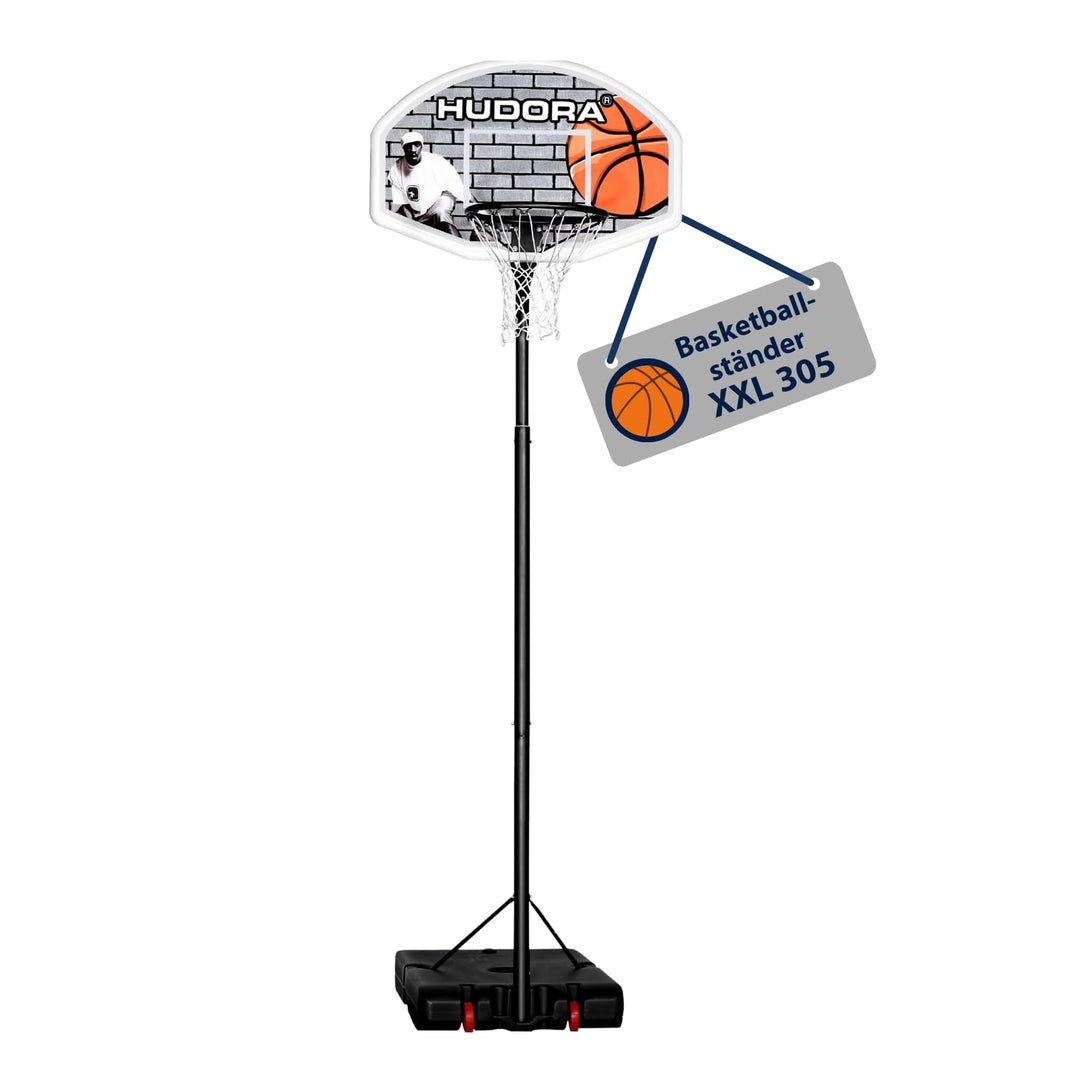 HUDORA Basketball-Ständer PRO XXL, höhenverstellbar bis 305 cm - Basketballkorb - 71661