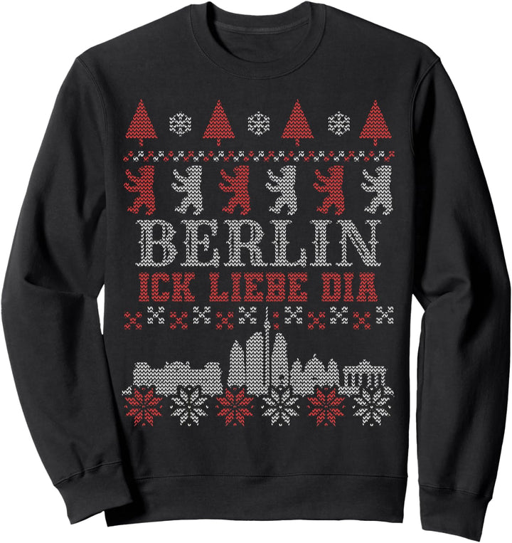 Berlin Ick liebe Dia | Ugly Sweater für Berliner zum Advent Sweatshirt