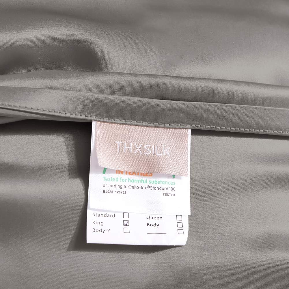 THXSILK 25 Momme Seide Kissenbezug für Haar und Haut - Maulbeerseide Kissenbezug - Hypoallergen mit