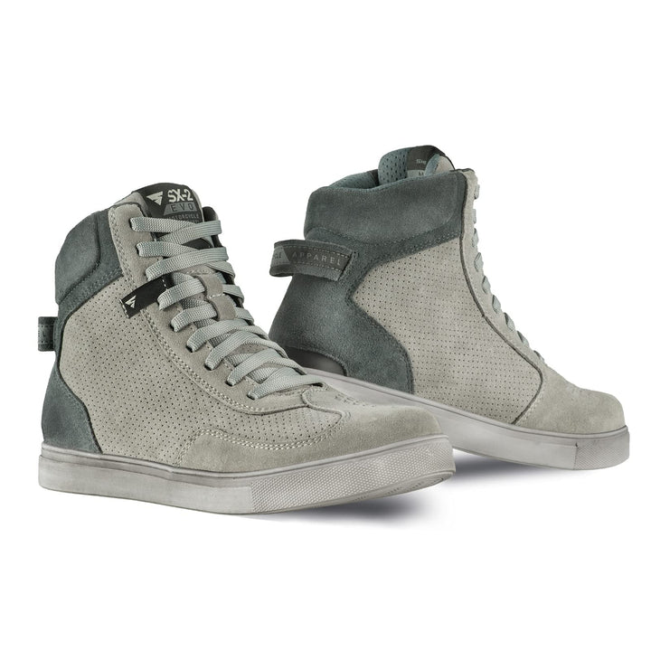 SHIMA SX-2 EVO Motorradschuhe für Herren - Atmungsaktiv, Verstärkte Leder Biker Motorradstiefel Männ