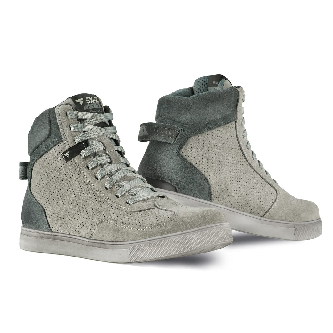 SHIMA SX-2 EVO Motorradschuhe für Herren - Atmungsaktiv, Verstärkte Leder Biker Motorradstiefel Männ